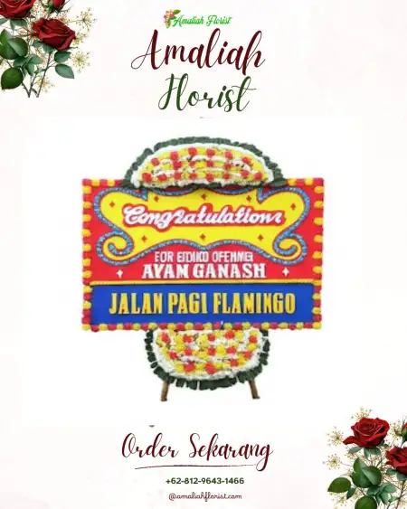 Sewa Papan Bunga Sigela Yef